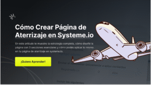 Cómo Crear Página de Aterrizaje en Systeme.io