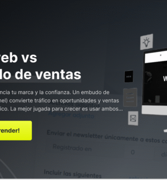 Sitio web vs Embudo de ventas