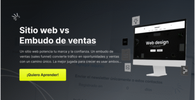 Sitio web vs Embudo de ventas